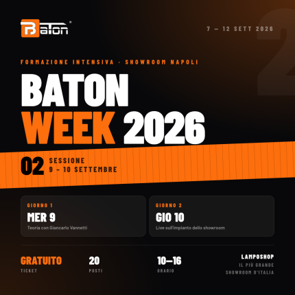 Baton Week 2026 — Sessione 2 · mer 9 – gio 10 settembre