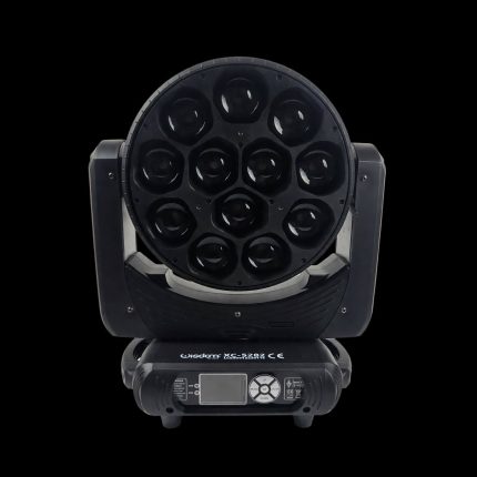 Coppia Testa Mobile WASH ZOOM 12x40W RGBW Lenti a Nido d’Ape Zoom Moving Light Flight Case Per Il Trasporto
